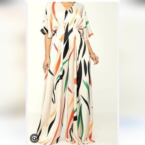 MULLA Size S Elegant Multicolor Maxi Jumsup. Used Excelent Condition.